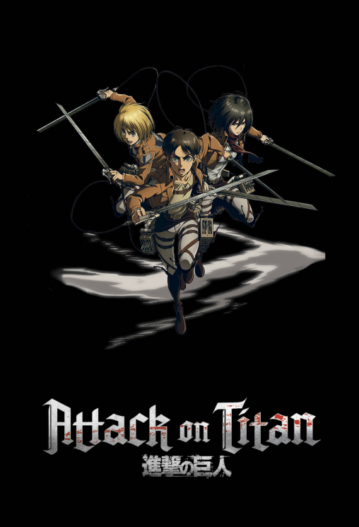 Блокнот в точку. Attack on Titan. Эрен, Армин и Микаса