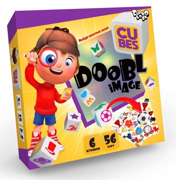 Настольная игра детская "Doobl Image Cubes". Найди быстрее всех!