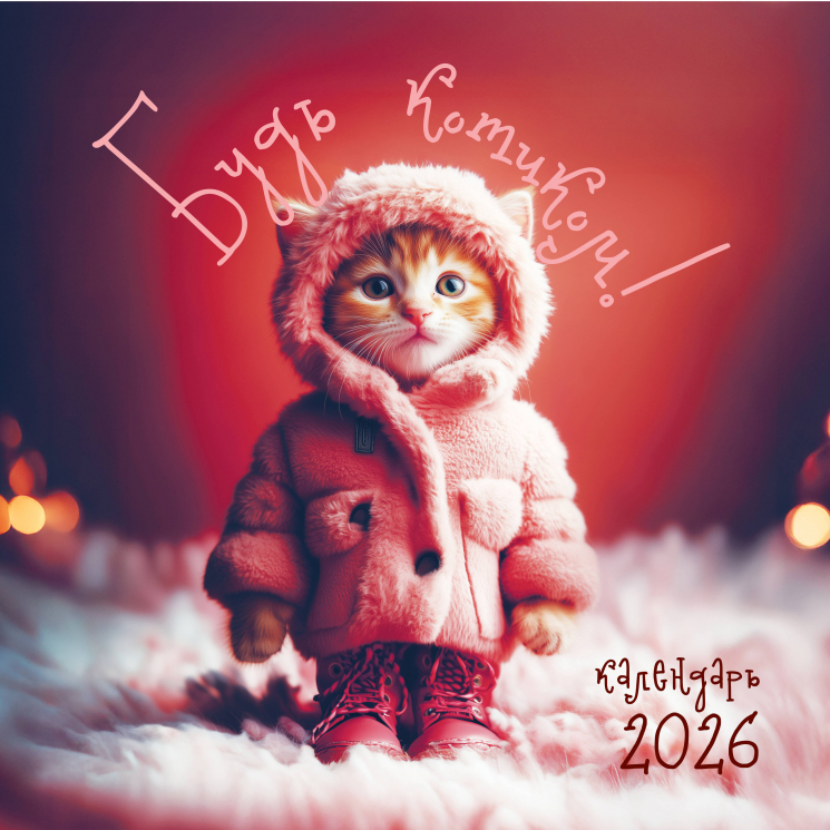 Будь котиком. Календарь настенный на 2026 год