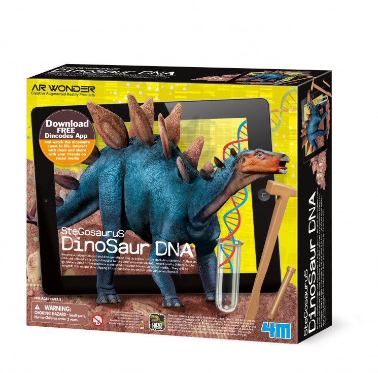 Набор 4M: Оживи динозавра. ДНК Стегозавра