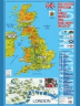 The United Kingdom of Great Britain and Northern Ireland. Карта Великобритании на английском языке