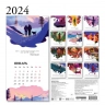 Белая птица. Календарь настенный на 2024 год
