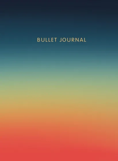 Блокнот в точку. Bullet Journal. Закат