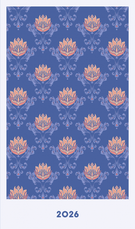 Мини ежедневник. Уильям Моррис. Синий