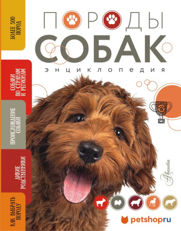 Породы собак. Энциклопедия. Обложка с терьером