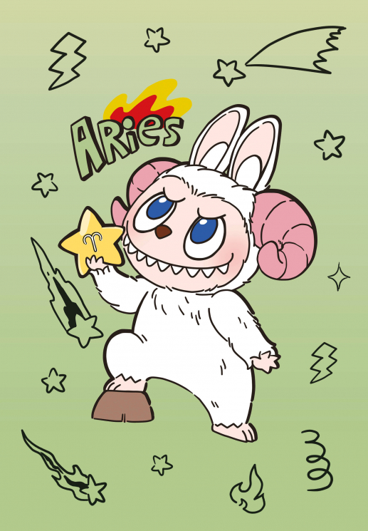 The Monsters. Астрологический блокнот Овен. Лабубу