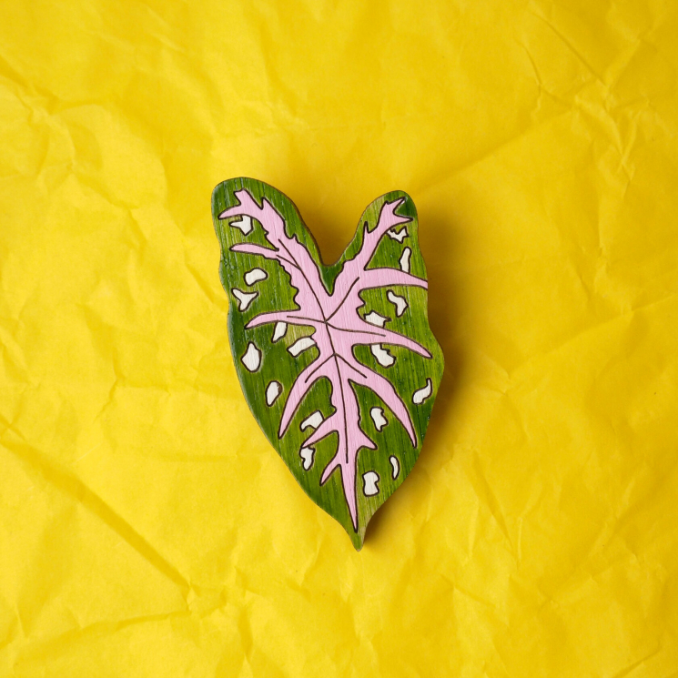 Брошка Монстера. Калладиум