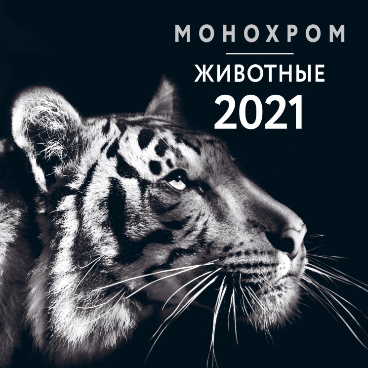 Монохром. Животные. Календарь настенный на 2021 год