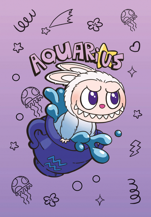 The Monsters. Астрологический блокнот Водолей. Лабубу