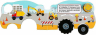 Колеса. Весёлые машинки. Синий трактор