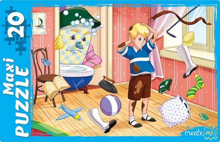 Макси-пазлы.20 элементов.Мойдодыр