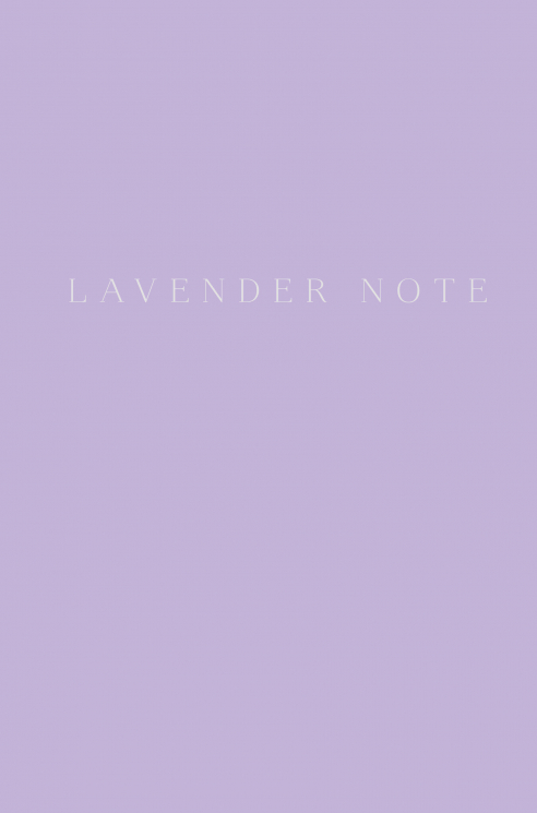 Lavender Note. Мои лавандовые мечты. Блокнот с цветными страницами
