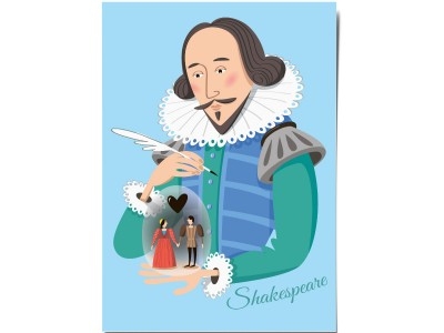Открытка почтовая Шекспир