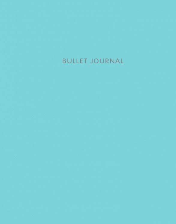 Bullet Journal (Бирюзовый) 162x210мм, твердая обложка, пружина, блокнот в точку, 120 стр.