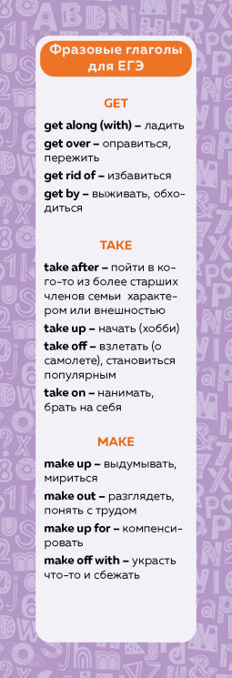 Набор закладок по английскому языку. Помощник для подготовки к ЕГЭ. 7 штук