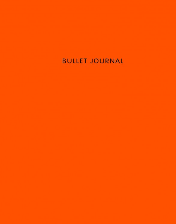Bullet Journal (Оранжевый) 162x210мм, твердая обложка, пружина, блокнот в точку, 120 стр.