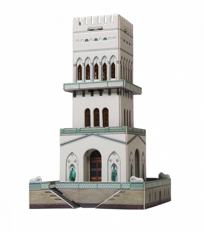 Сборная модель из картона "Белая башня" масштаб 1/300