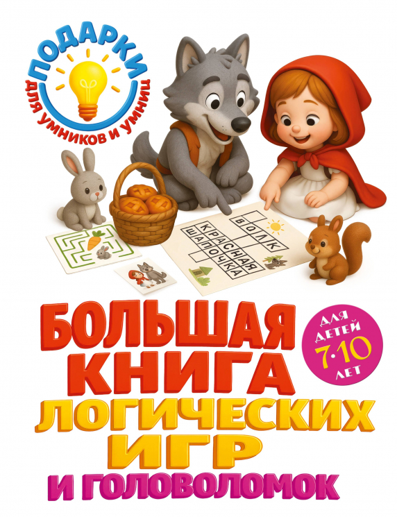 Большая книга логических игр и головоломок. Для детей 7-10 лет