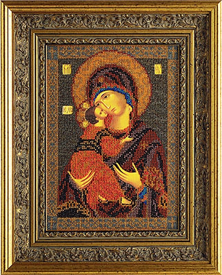Набор для вышивания бисером Богородица Владимирская