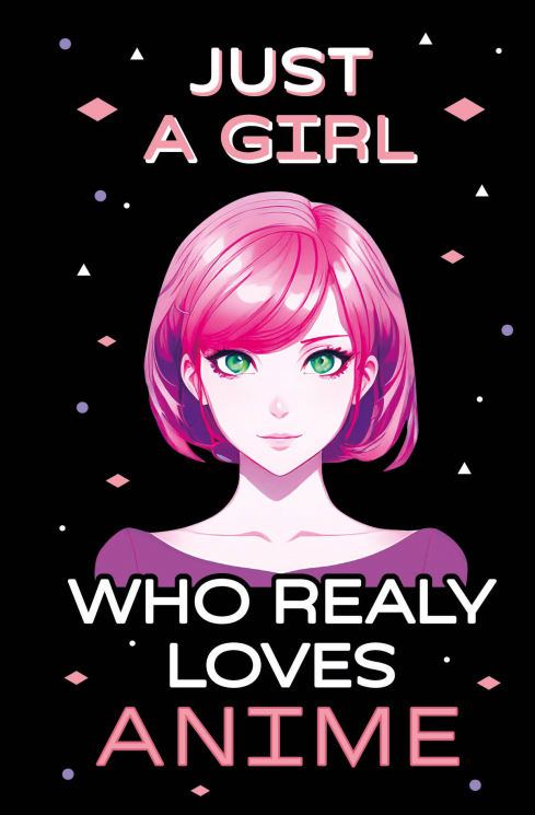 Скетчбук. Just A Girl Who Loves Anime. Темный
